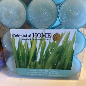 Colonial Candle Tea Lights Rainwater Scent Set Of 9 Discontinued New In Box